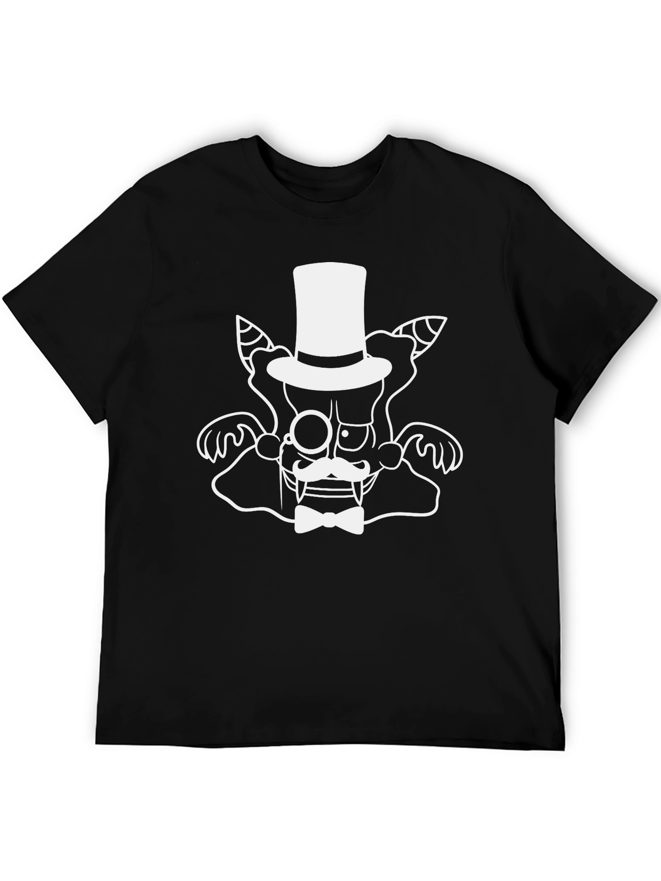 Vampire Top Hat Bow Tie Graphic Tee