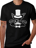 Vampire Top Hat Bow Tie Graphic Tee