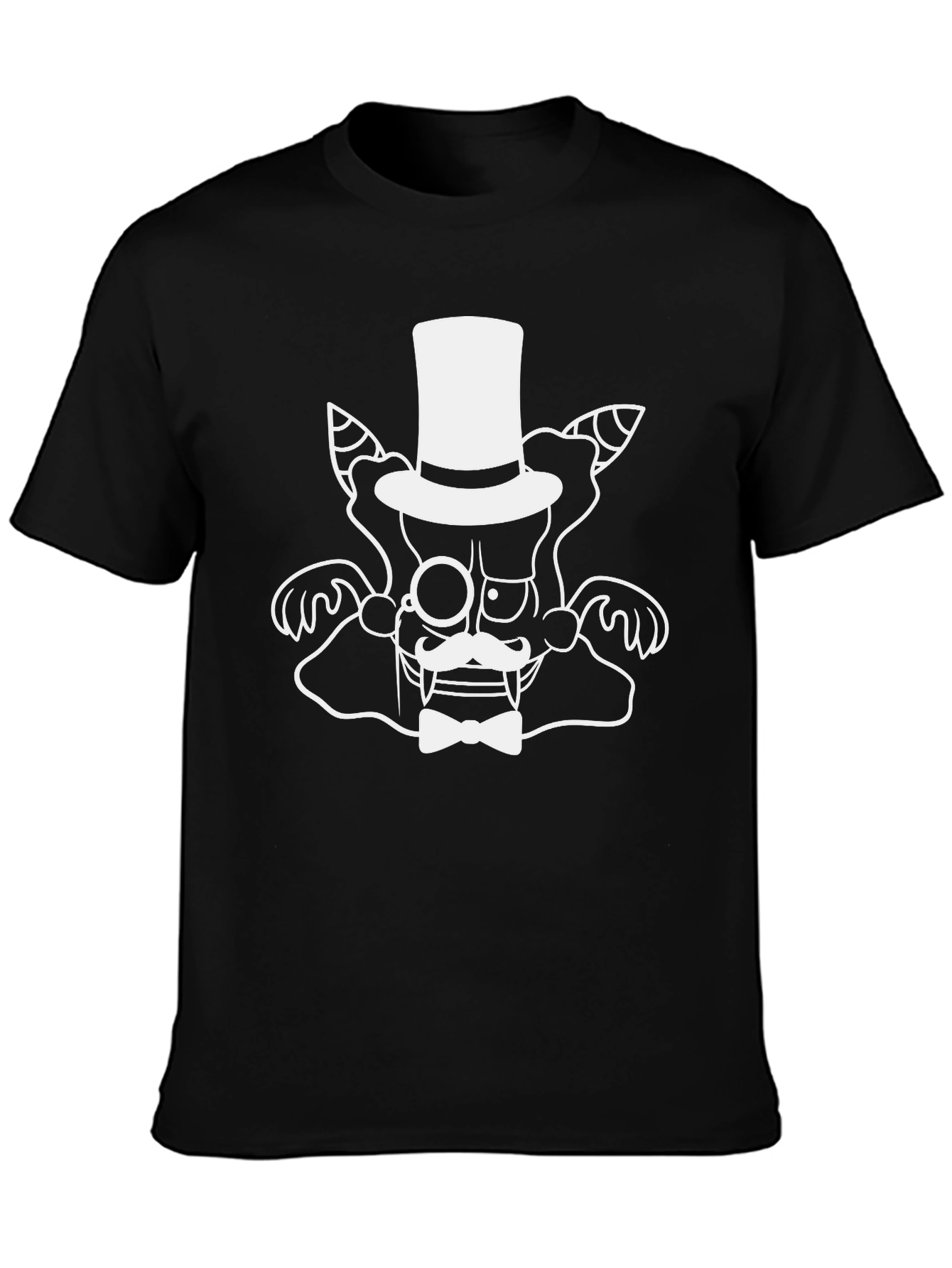 Vampire Top Hat Bow Tie Graphic Tee