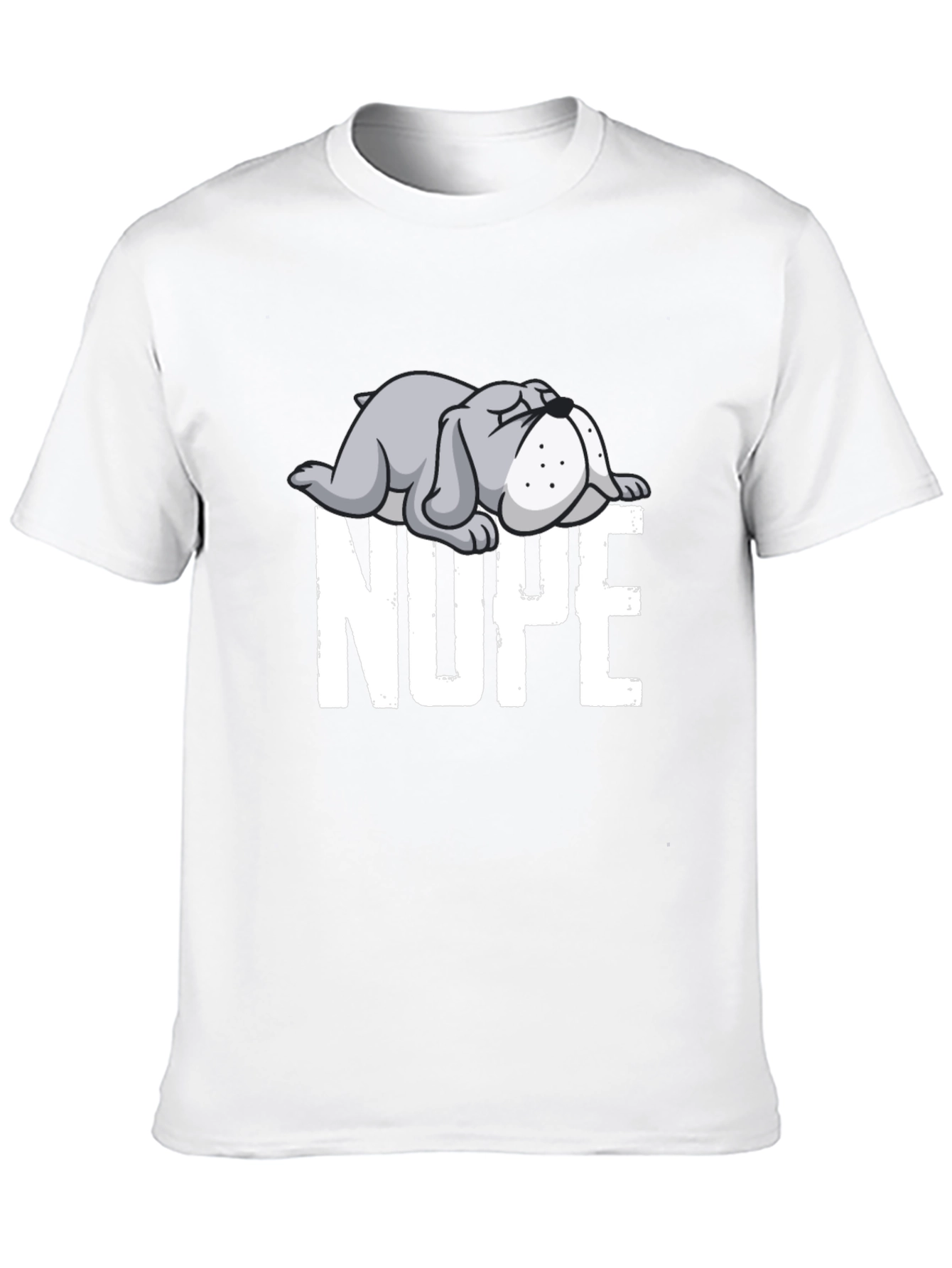 Nope Bulldog Graphic Tee - Relaxed Fit