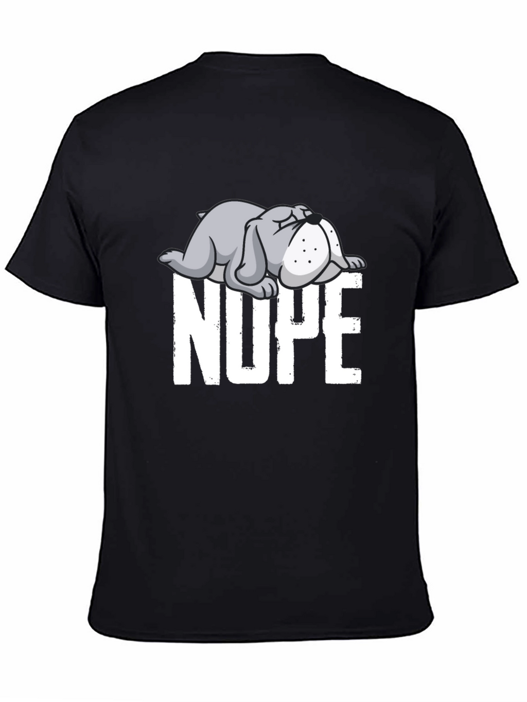 Nope Bulldog Graphic Tee - Relaxed Fit