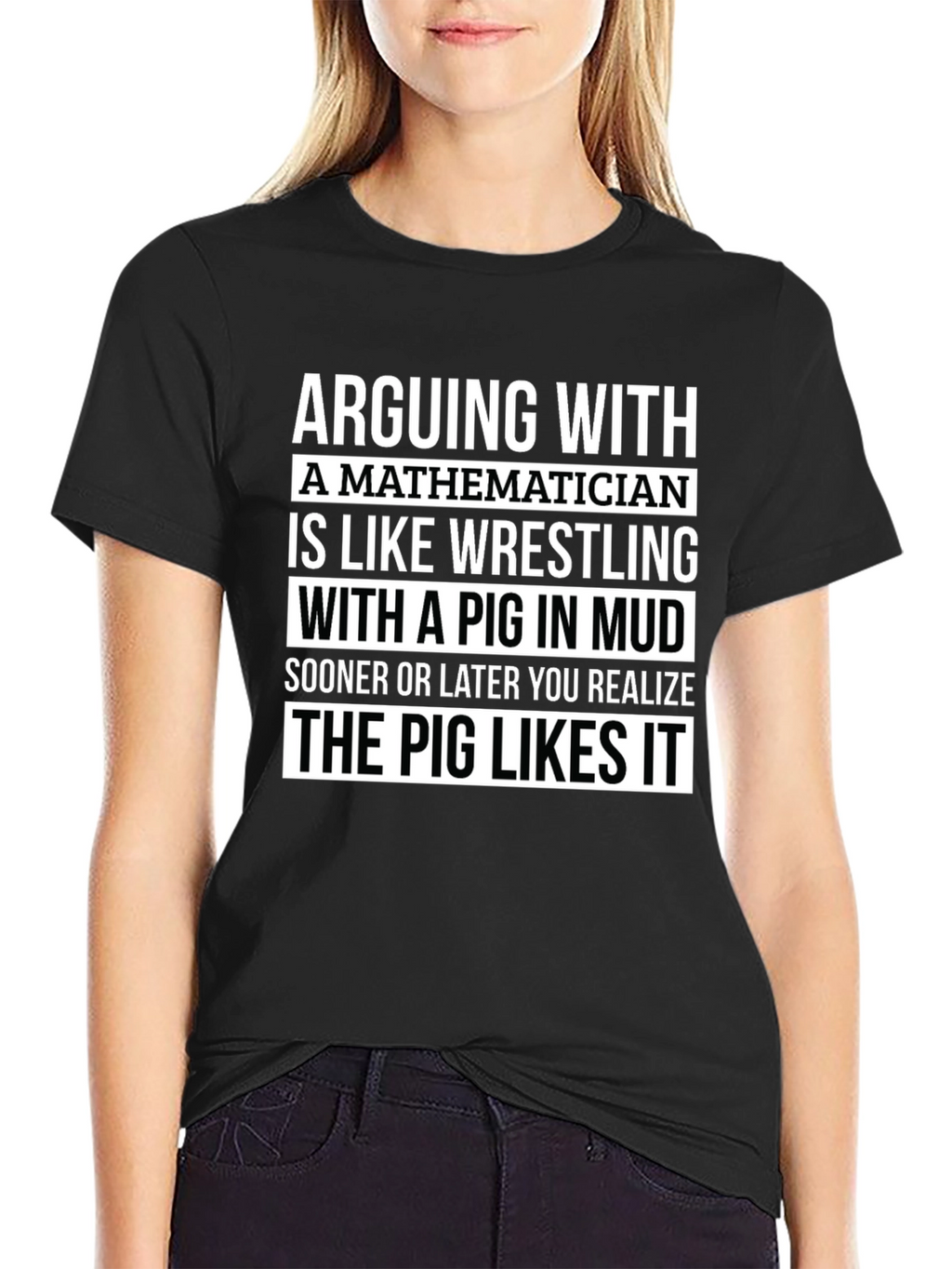 Mathematician Pig Mud Wrestling T-Shirt