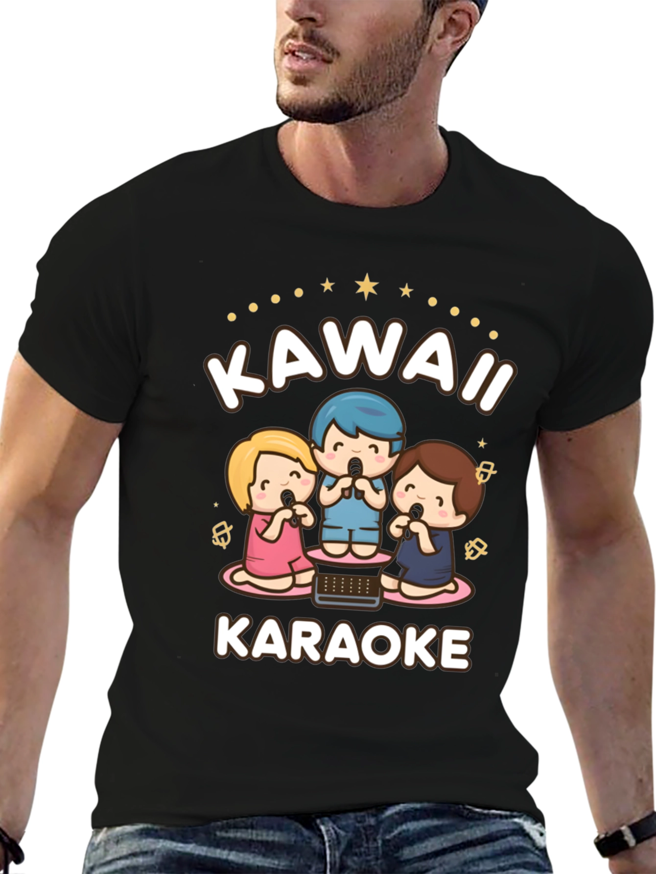 Kawaii Karaoke T-Shirt - Cute Cartoon Style
