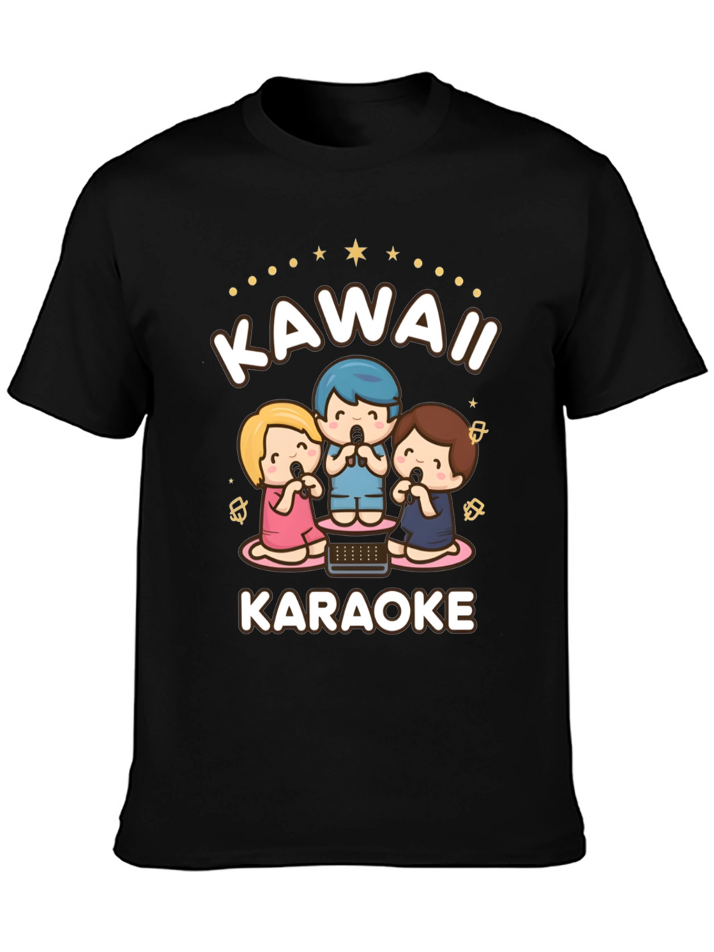 Kawaii Karaoke T-Shirt - Cute Cartoon Style
