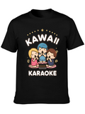 Kawaii Karaoke T-Shirt - Cute Cartoon Style