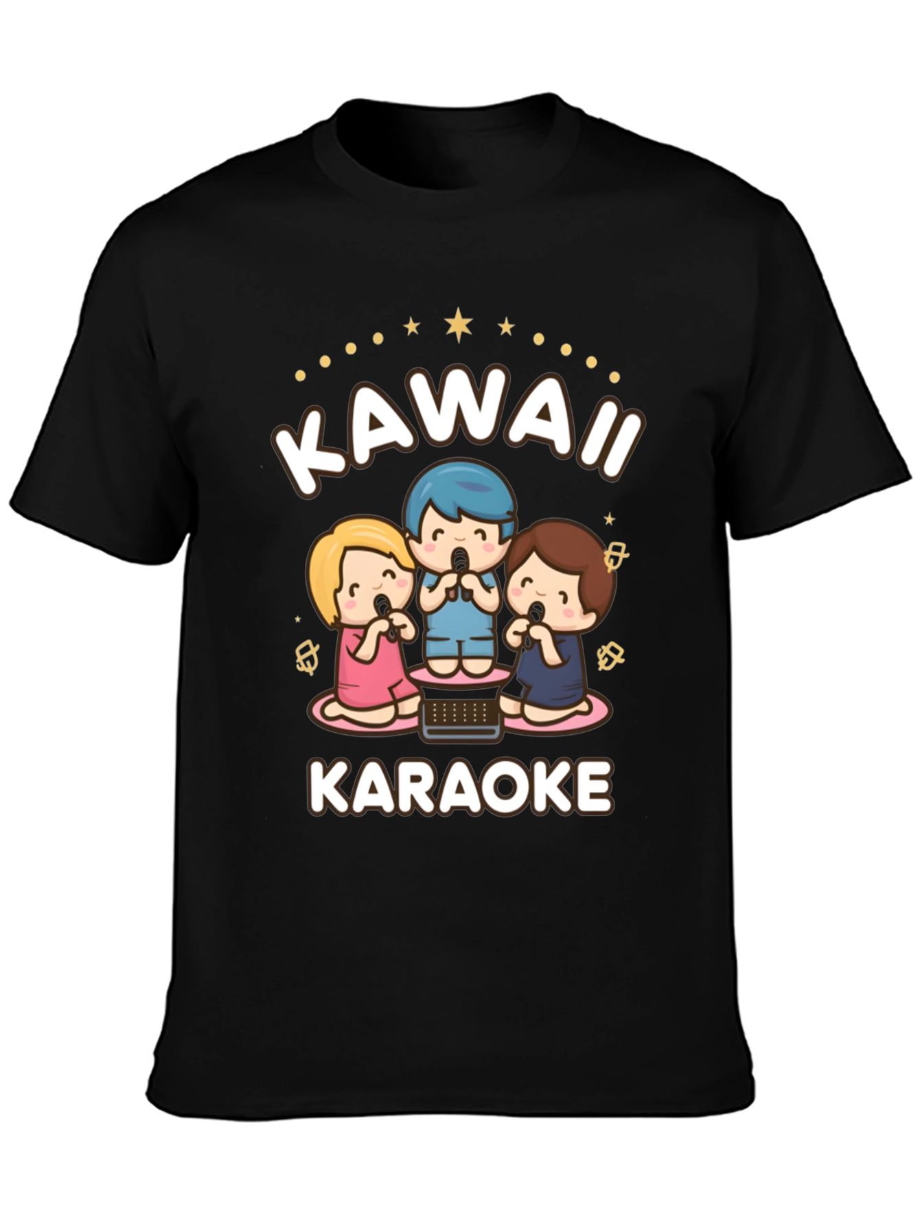 Kawaii Karaoke T-Shirt - Cute Cartoon Style