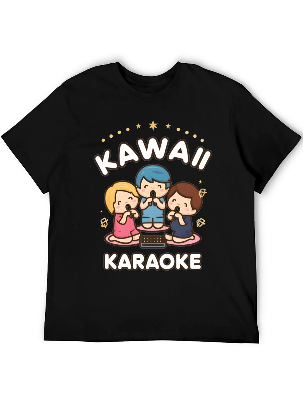 Kawaii Karaoke T-Shirt - Cute Cartoon Style