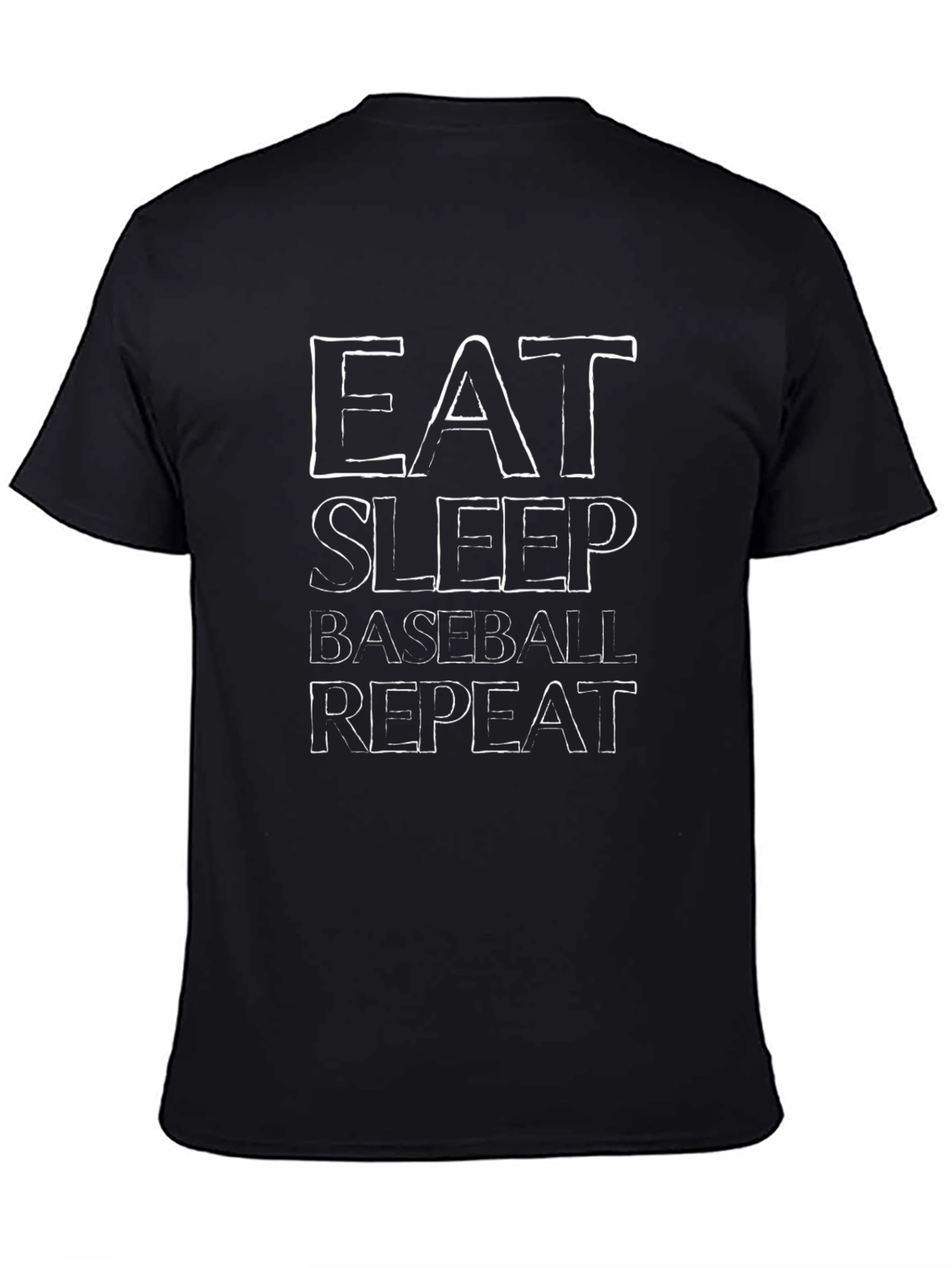 Eat Sleep Baseball Repeat Graphic Tee