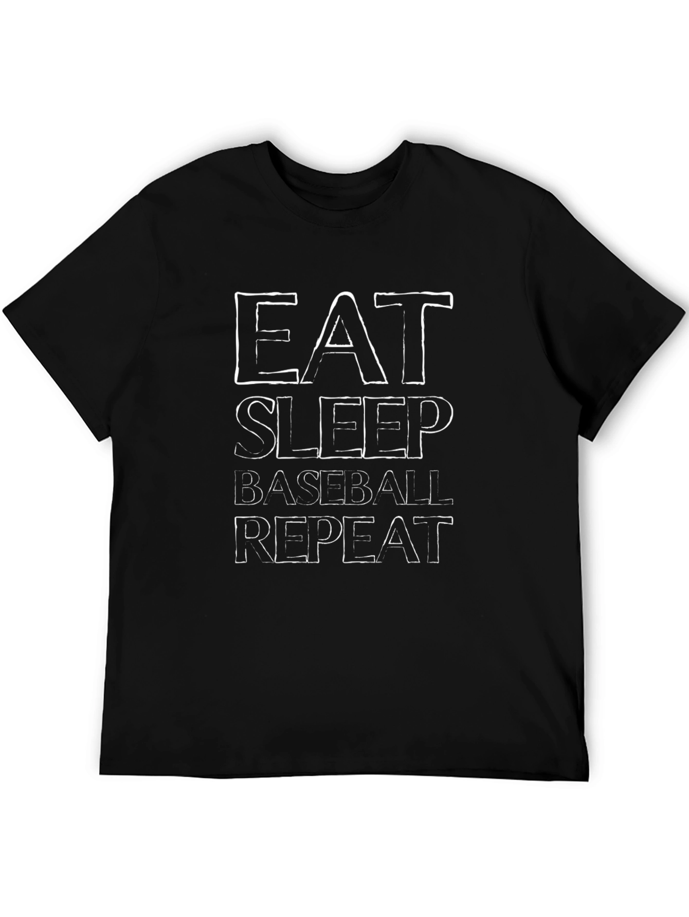 Eat Sleep Baseball Repeat Graphic Tee