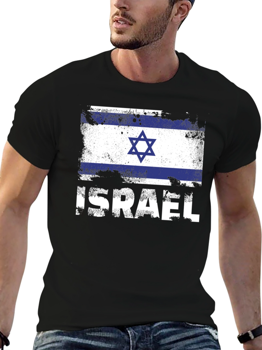 Israel Flag T-Shirt - Patriotic Design
