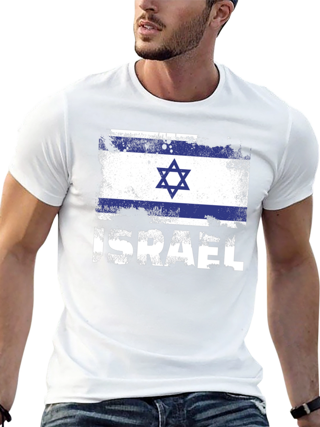 Israel Flag T-Shirt - Patriotic Design