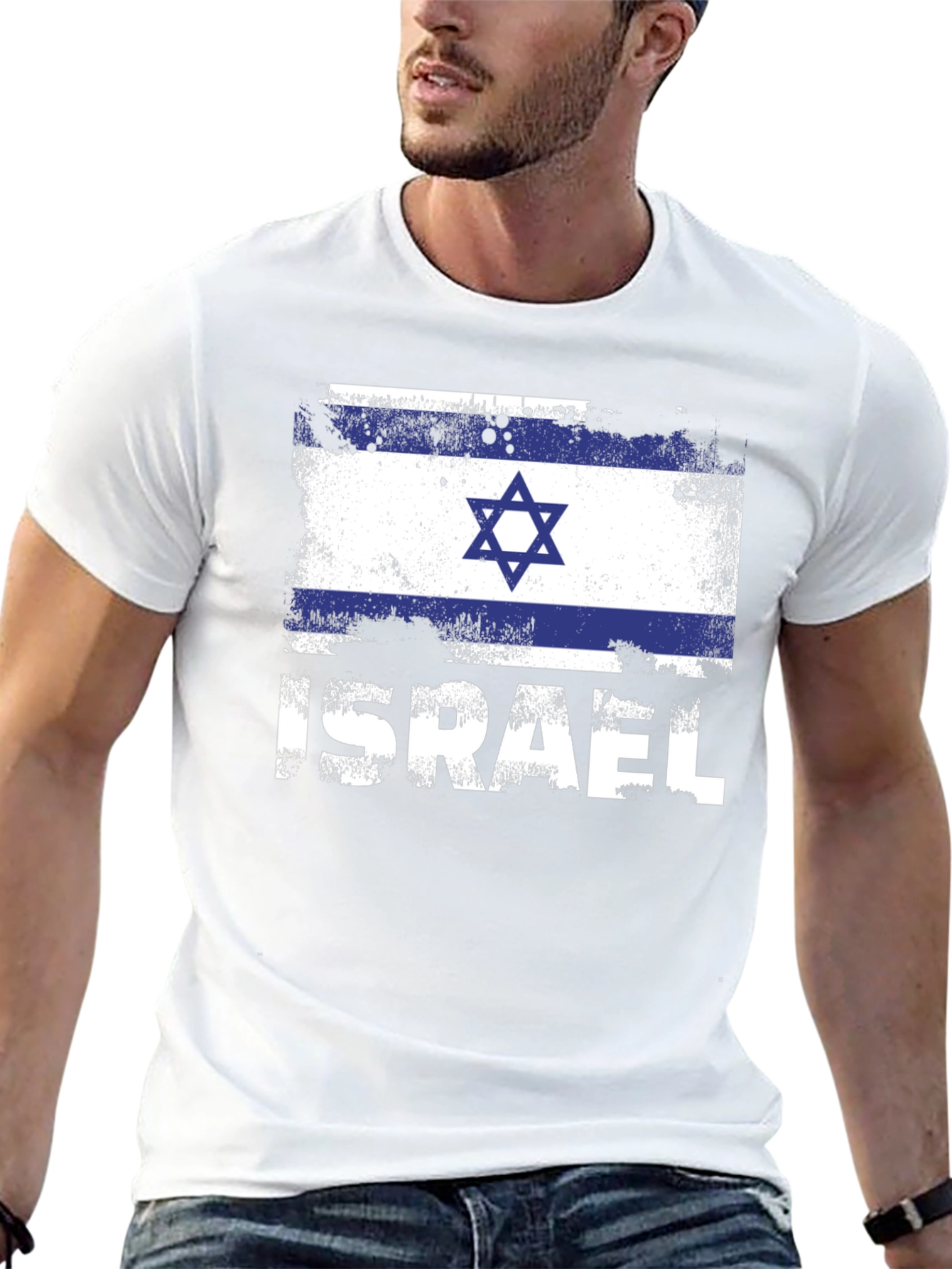 Israel Flag T-Shirt - Patriotic Design