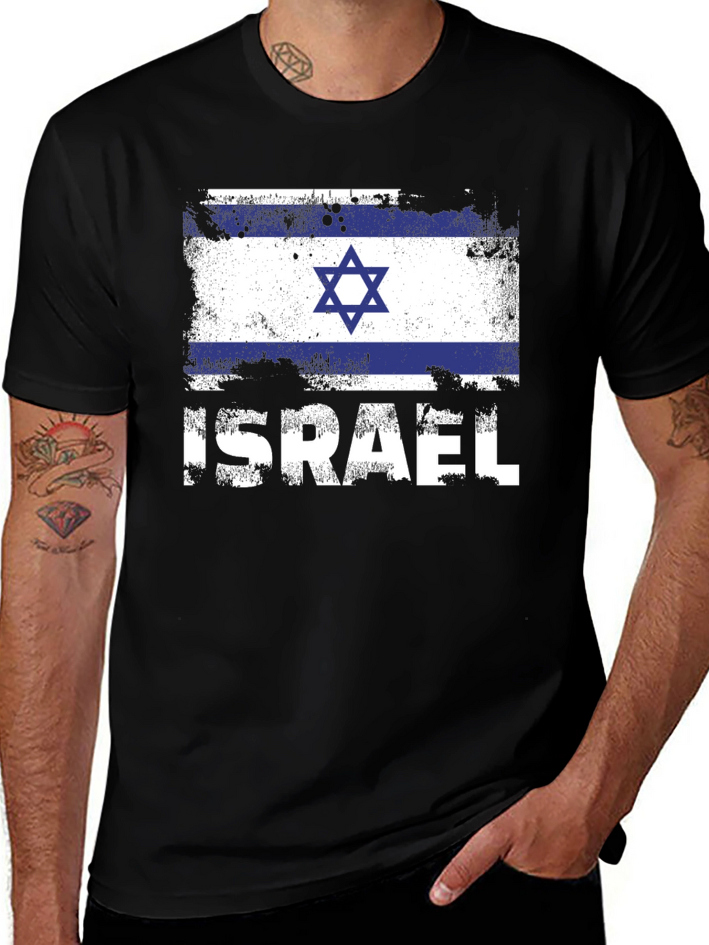 Israel Flag T-Shirt - Patriotic Design