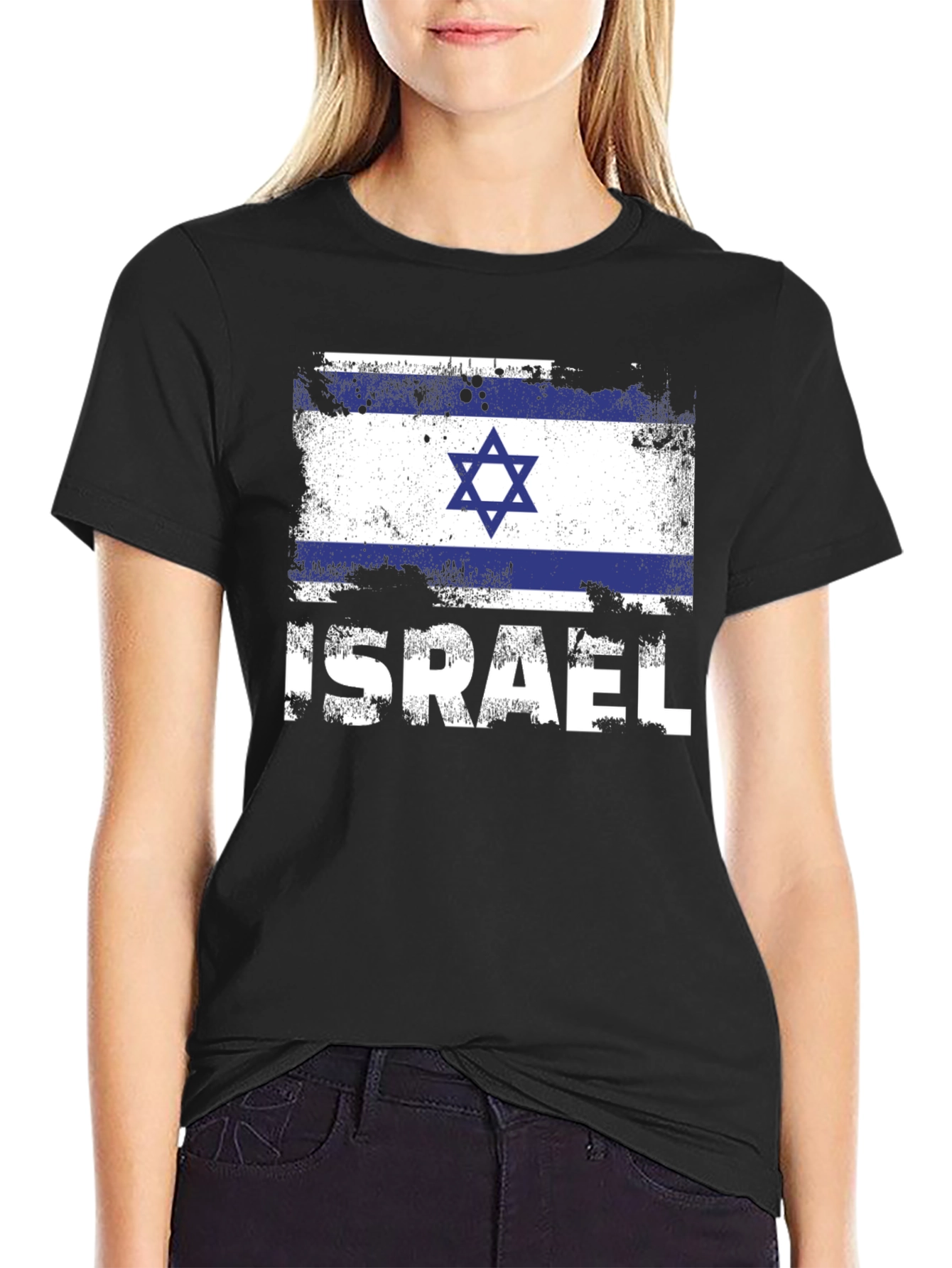 Israel Flag T-Shirt - Patriotic Design