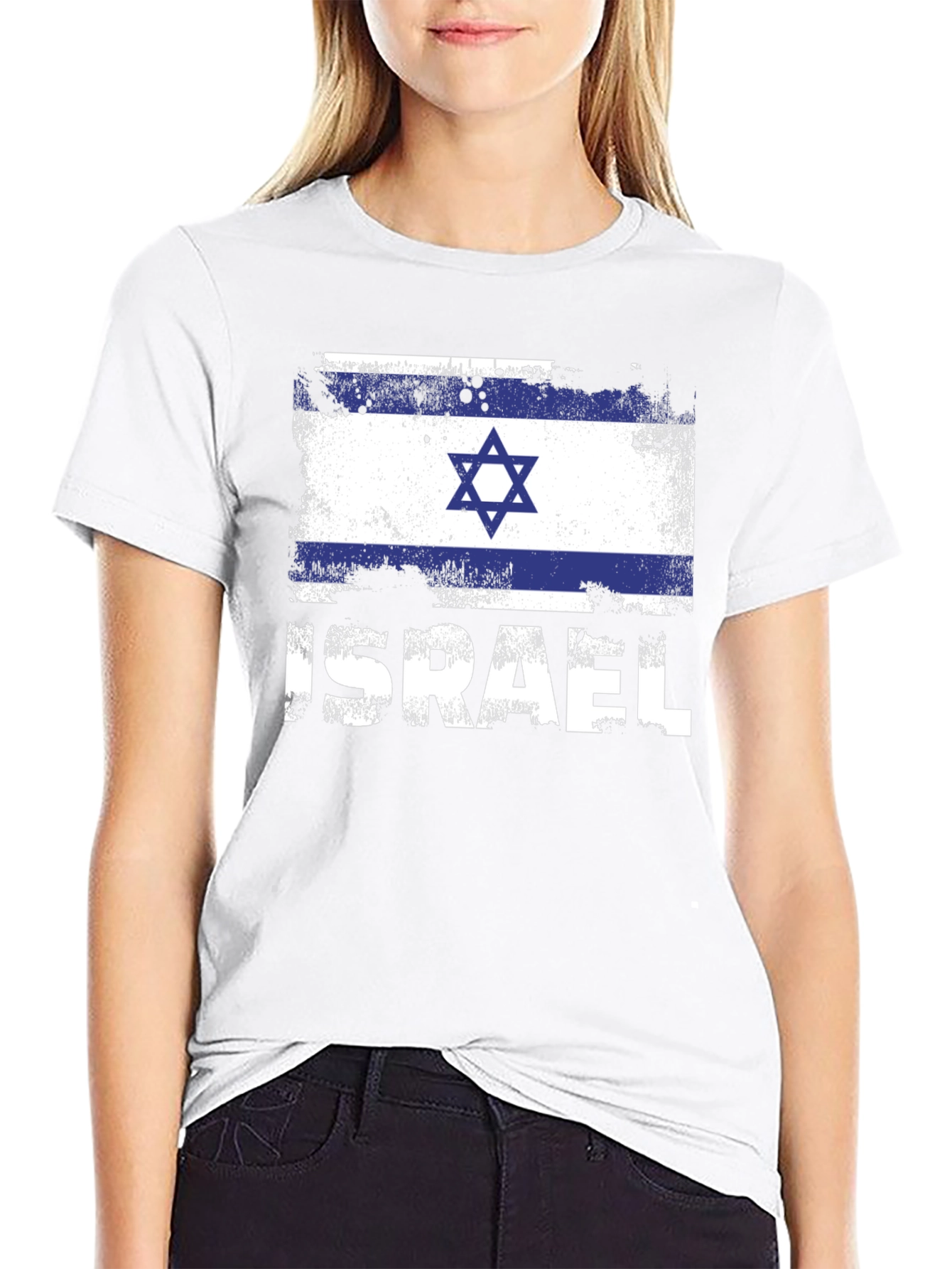 Israel Flag T-Shirt - Patriotic Design