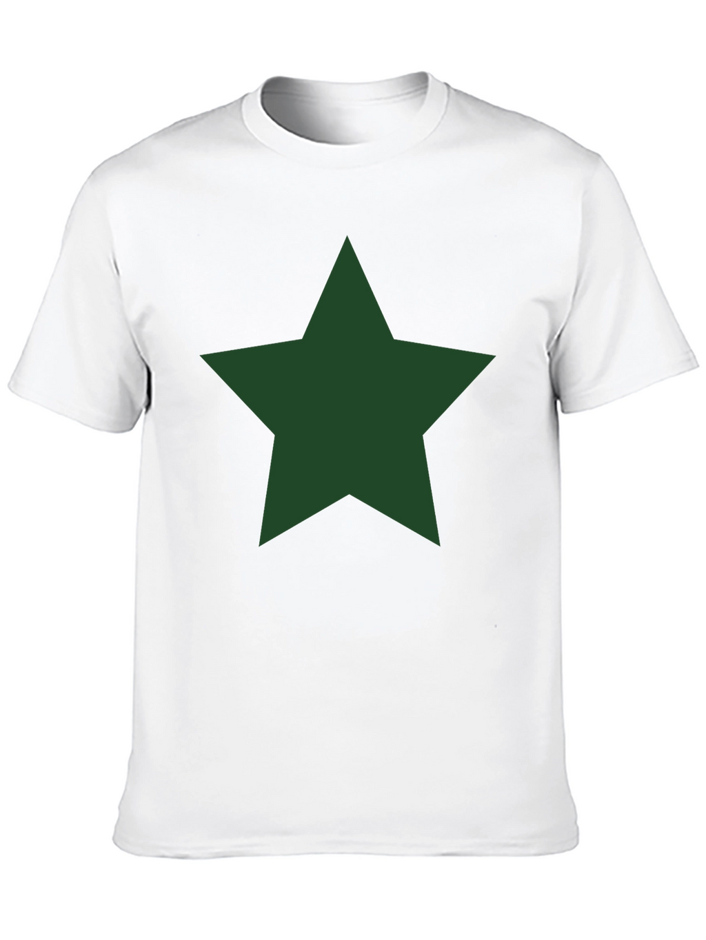 Star Graphic Tee - Classic Crew Neck Black T-Shirt