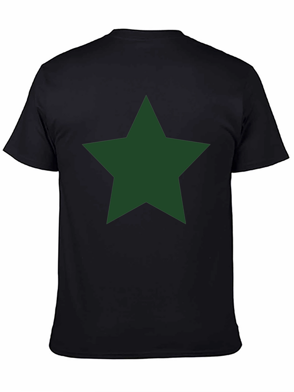 Star Graphic Tee - Classic Crew Neck Black T-Shirt