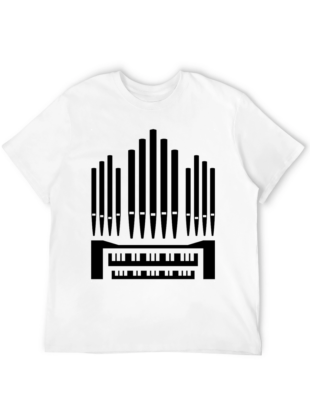 Organ T-Shirt - Black Musical Instrument Tee