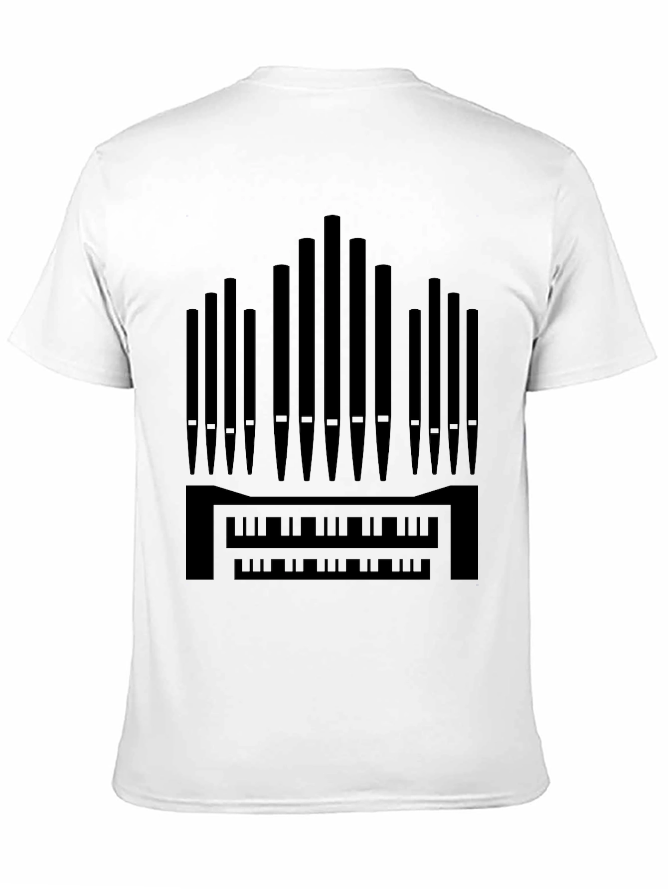 Organ T-Shirt - Black Musical Instrument Tee
