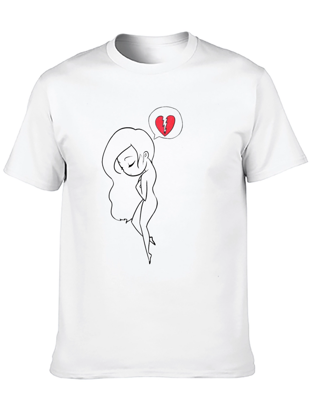 Broken Heart Silhouette T-Shirt