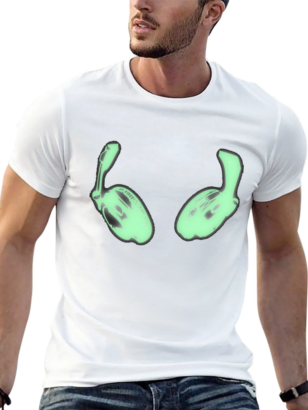 Gamer Headset Glow Graphic T-Shirt