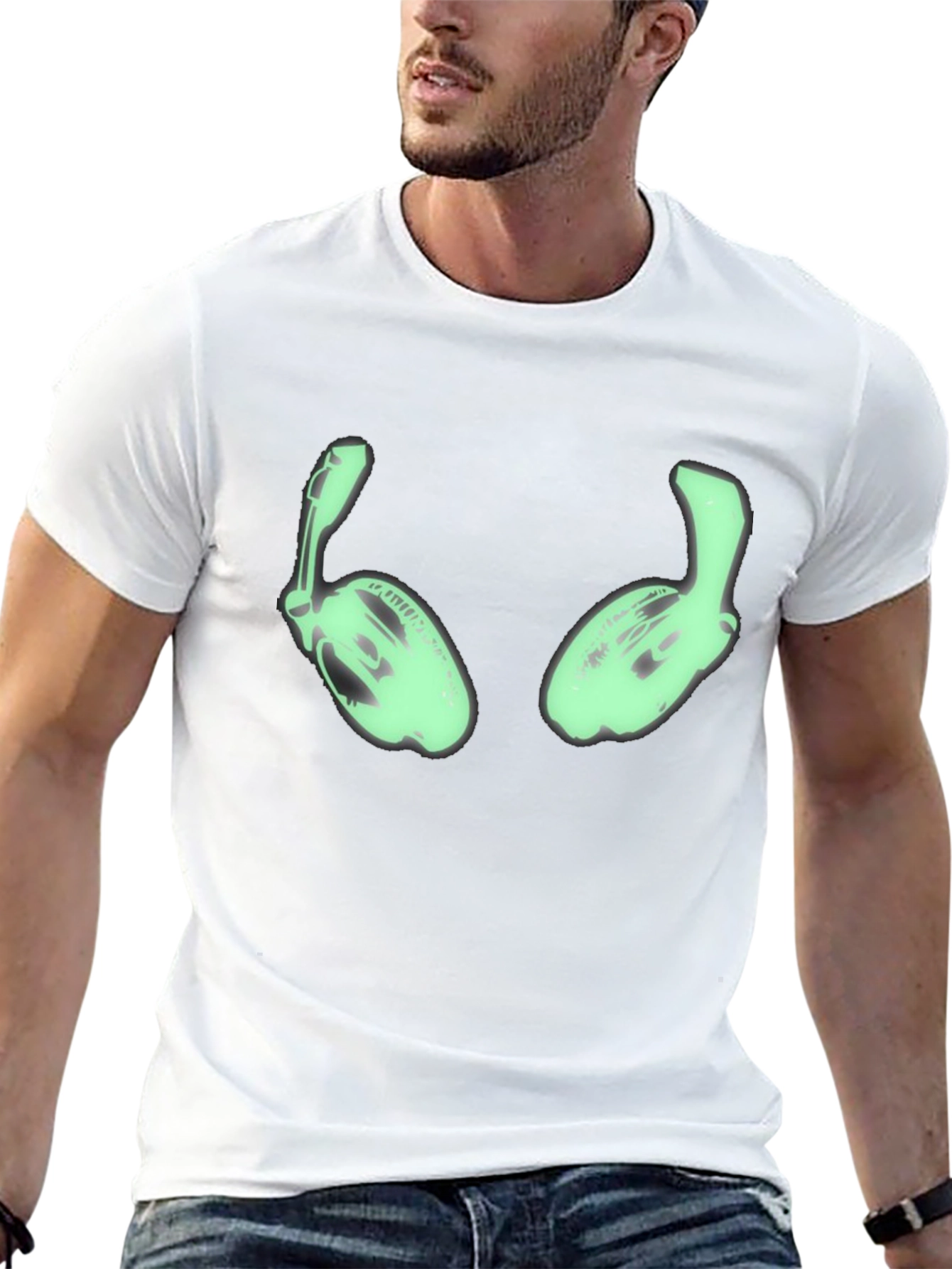 Gamer Headset Glow Graphic T-Shirt