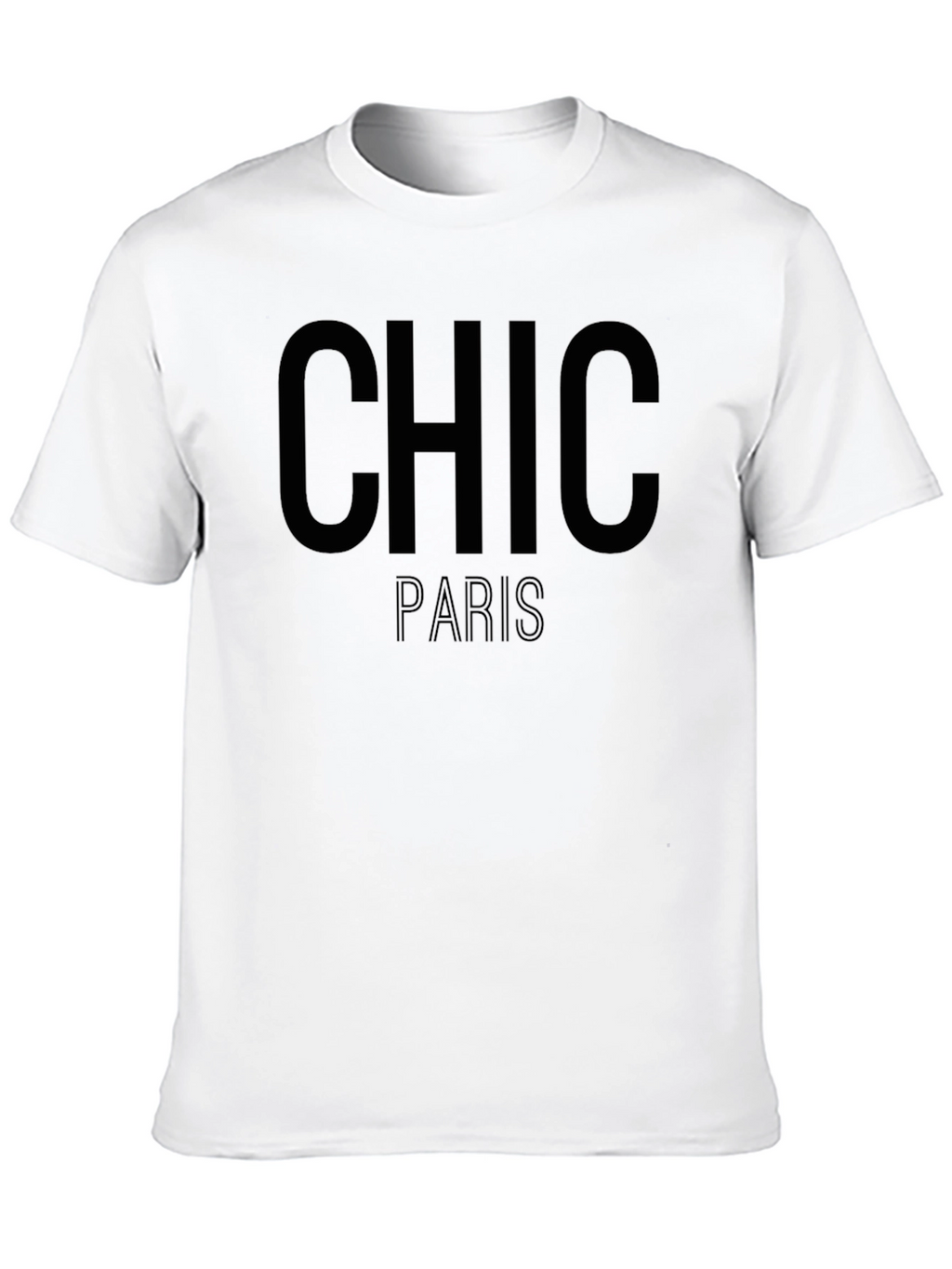 Chic Paris Black Graphic Tee