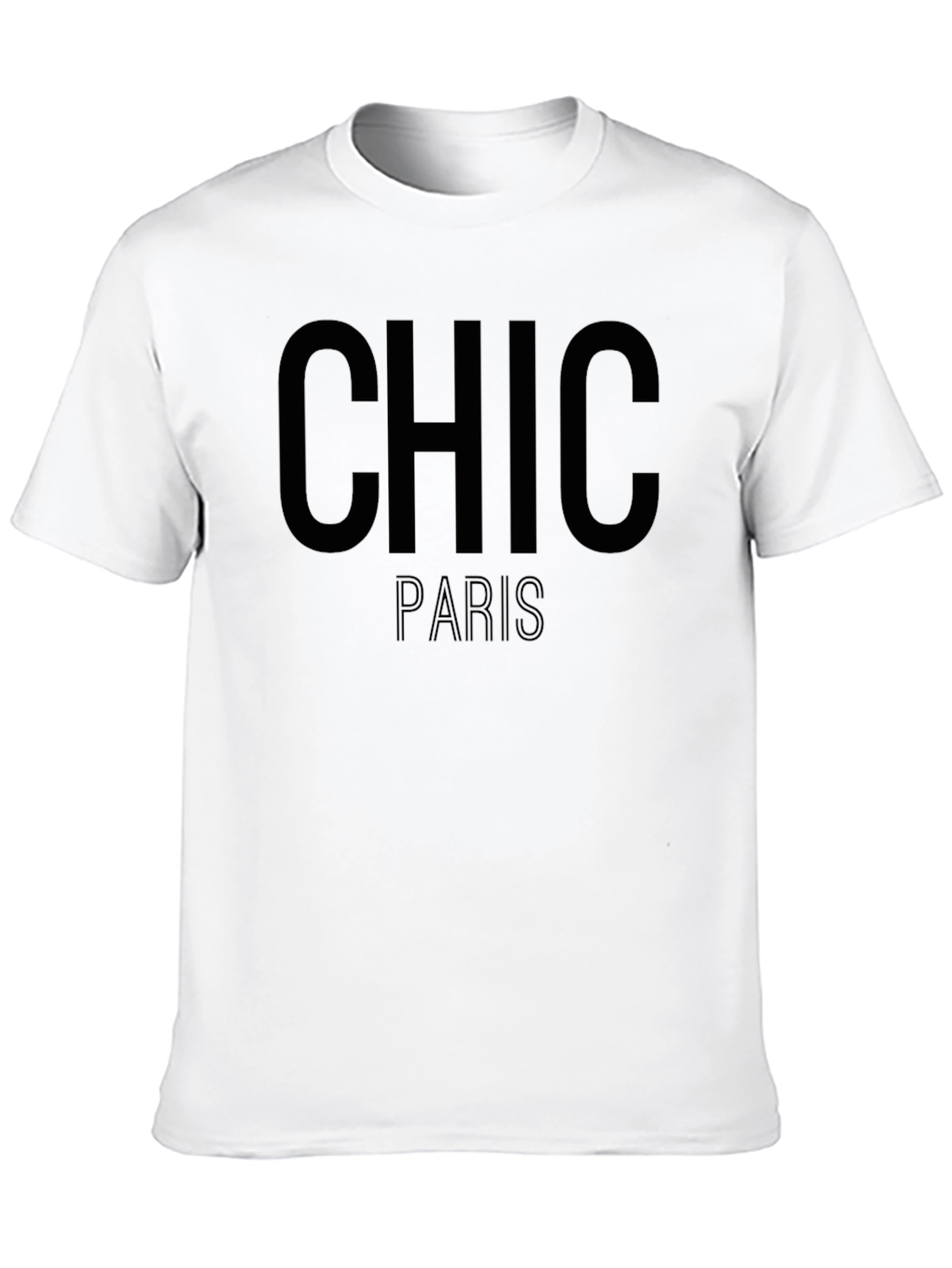 Chic Paris Black Graphic Tee