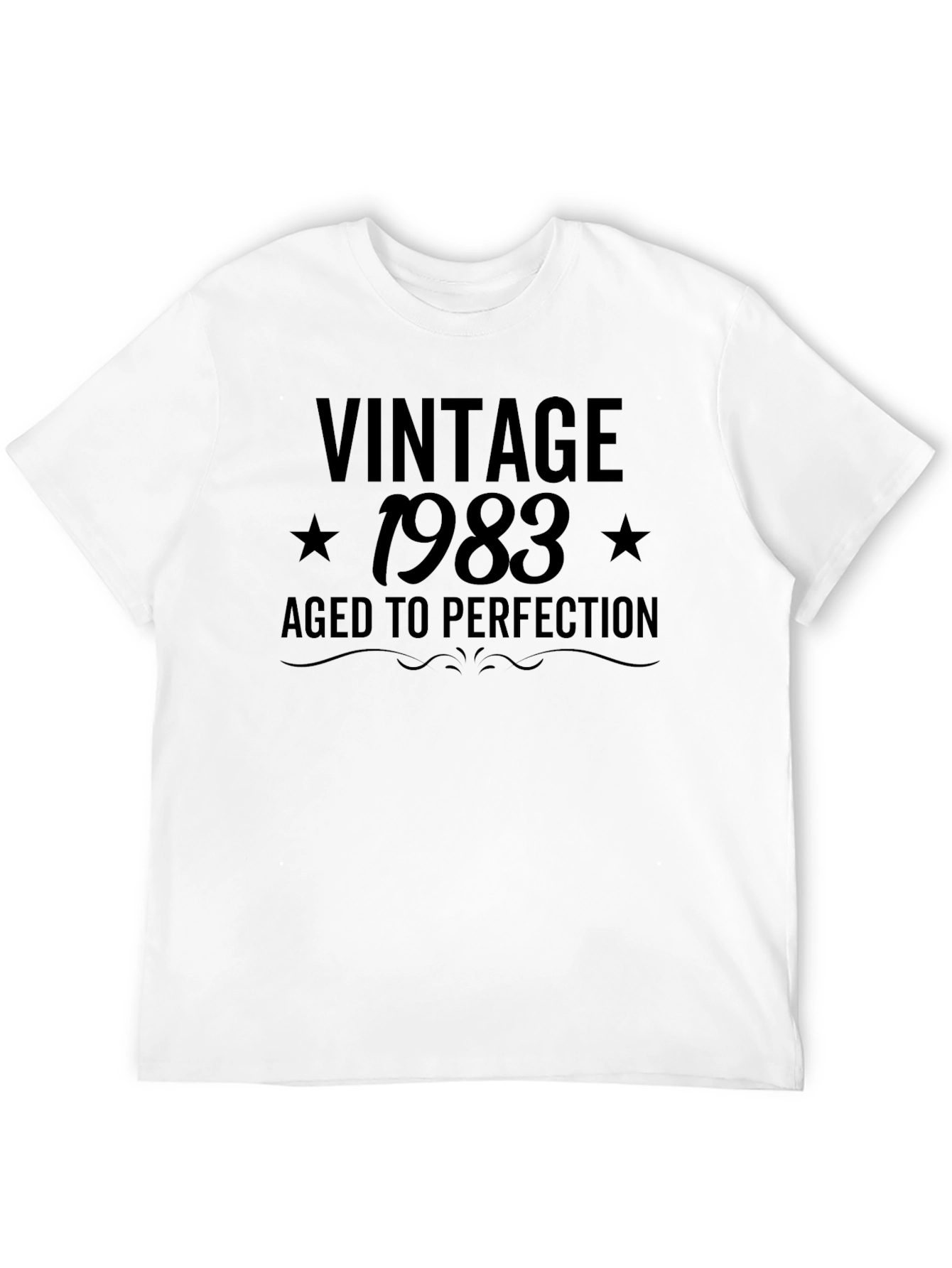 Vintage 1983 Aged to Perfection Black T-Shirt