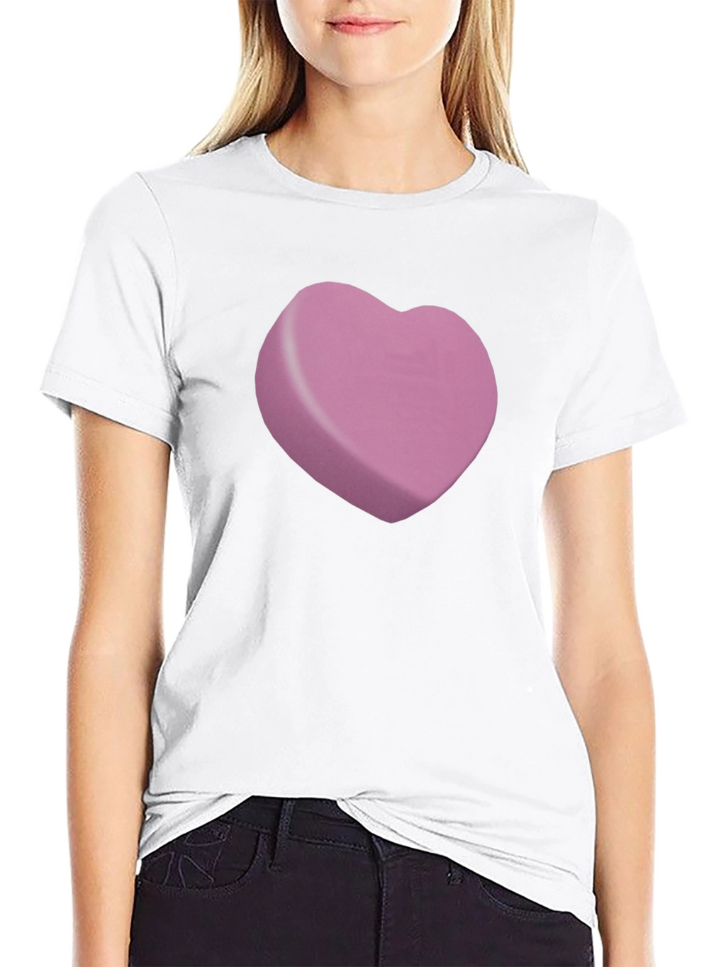 Heart Candy Graphic Black T-Shirt