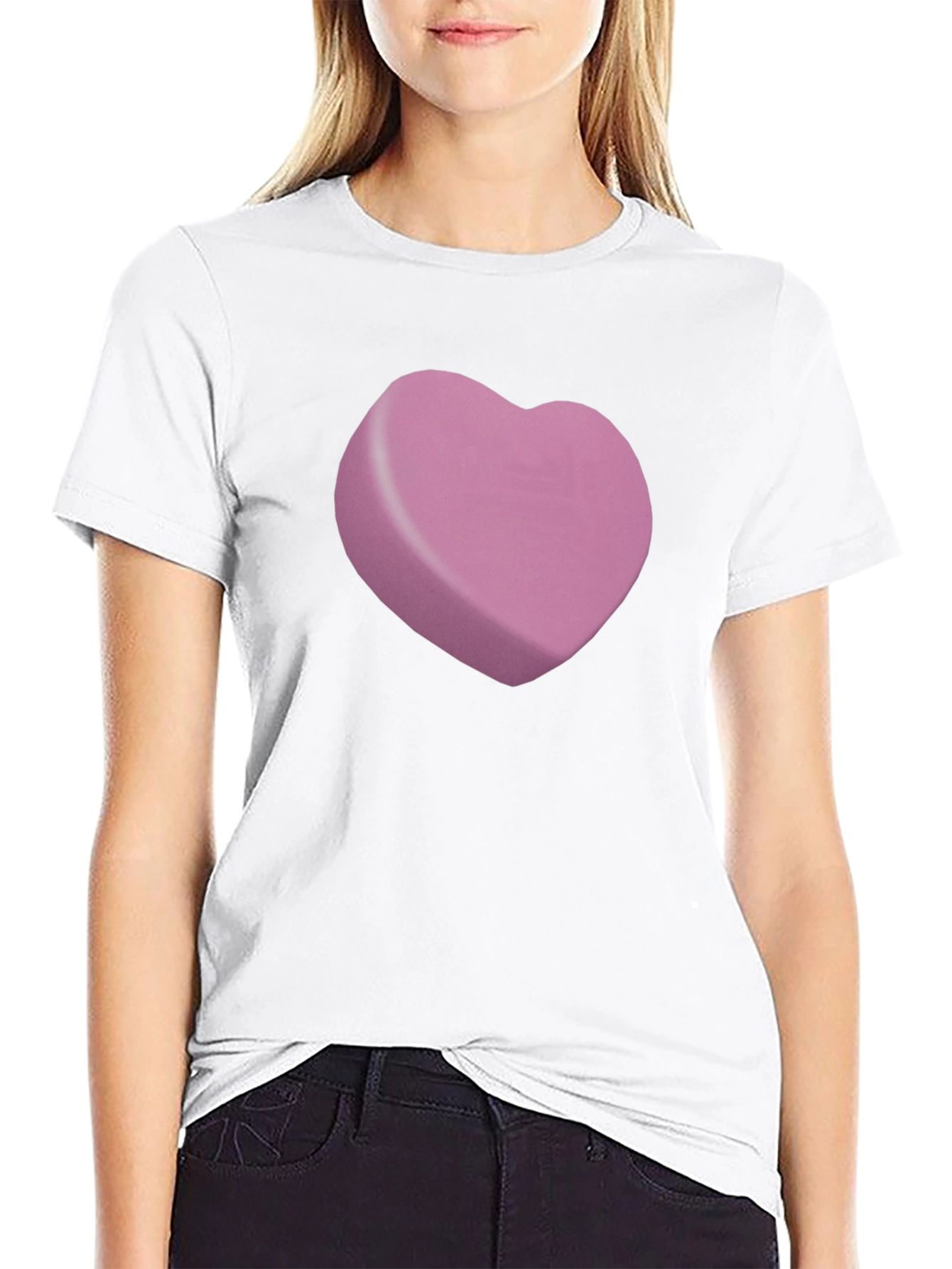 Heart Candy Graphic Black T-Shirt