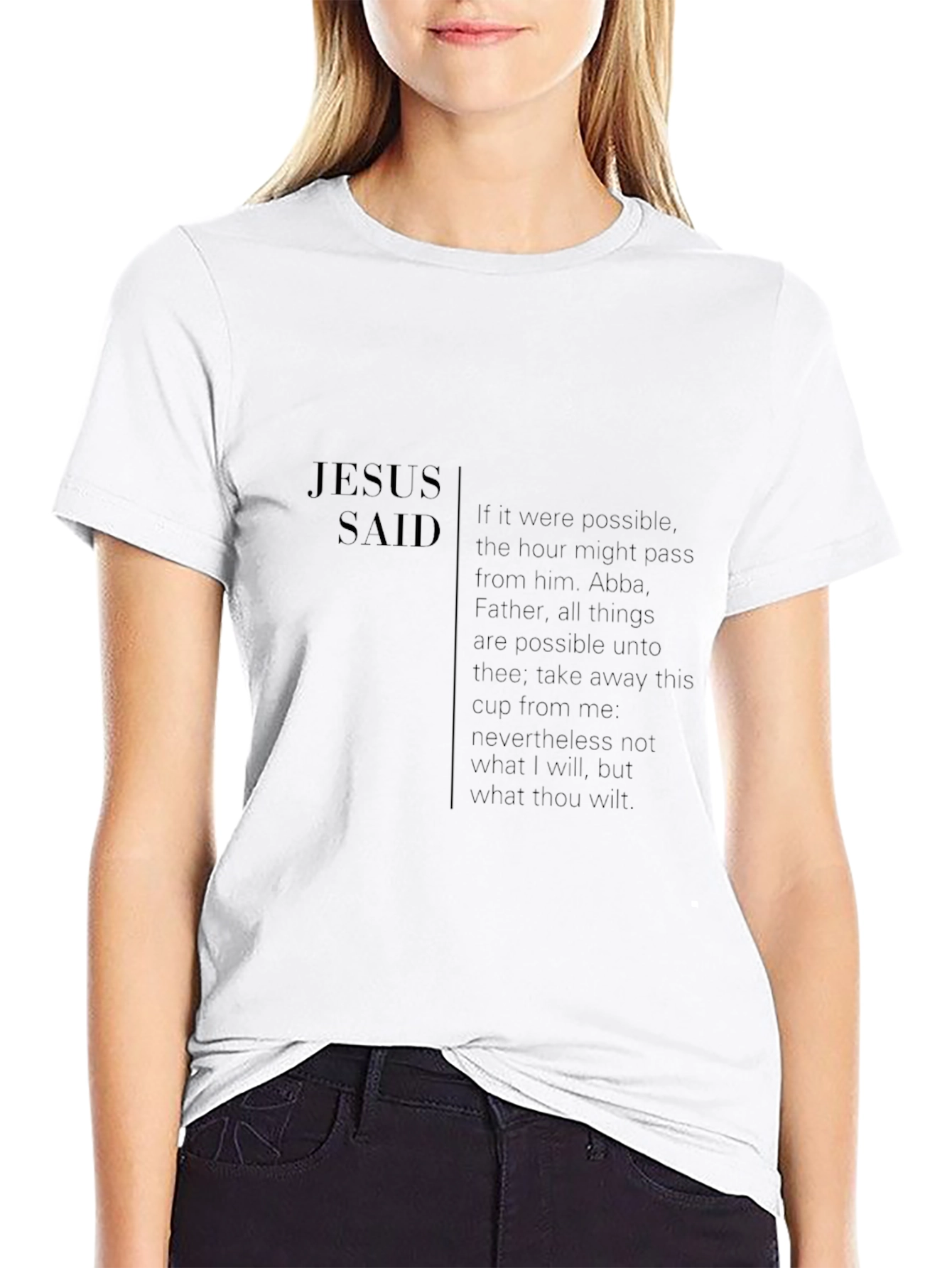 Jesus Said Graphic T-Shirt - Inspiring Christian Apparel