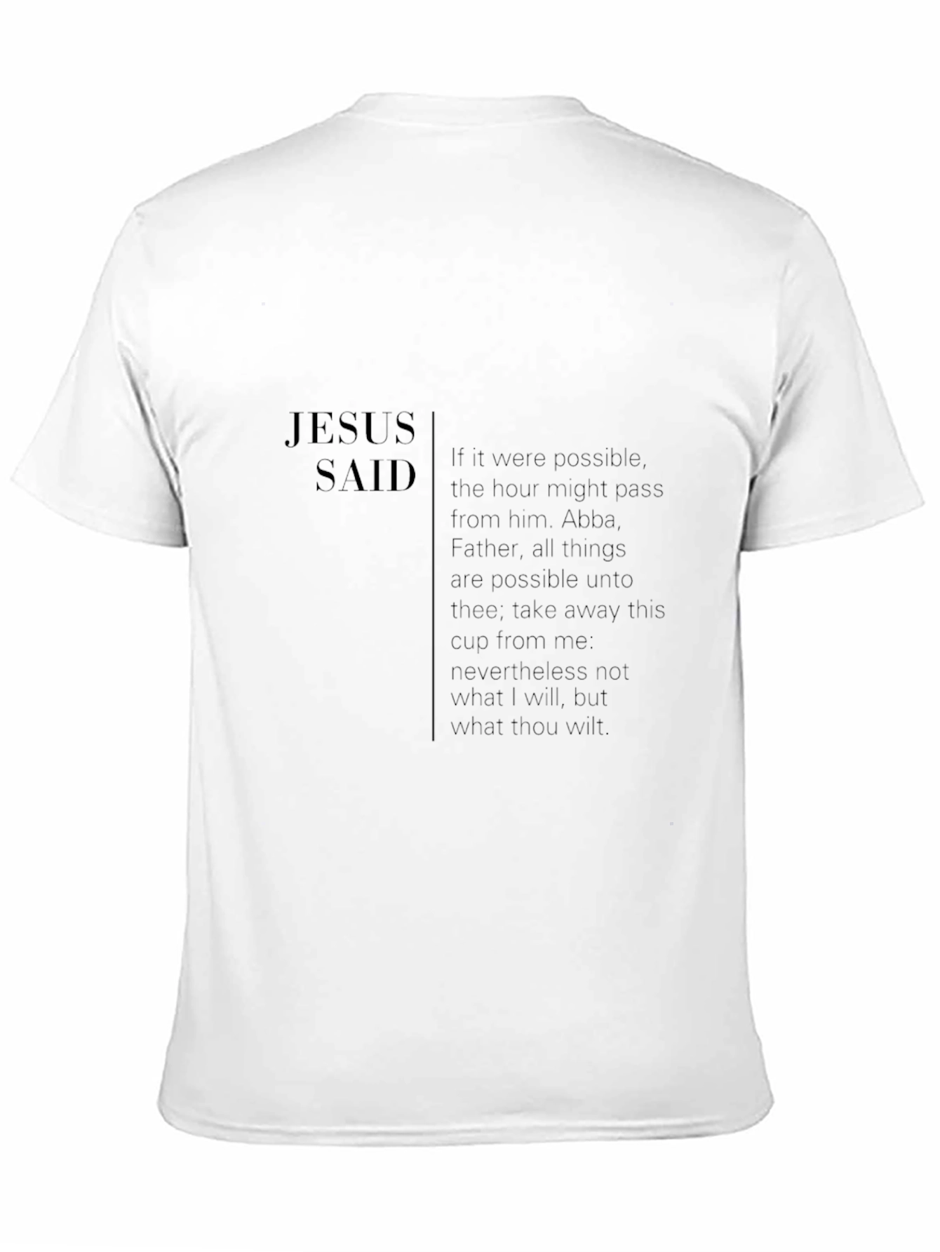 Jesus Said Graphic T-Shirt - Inspiring Christian Apparel