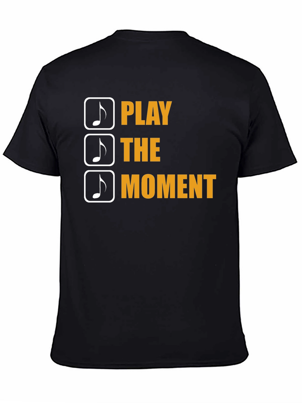 Play the Moment Graphic Tee - Black Cotton T-Shirt