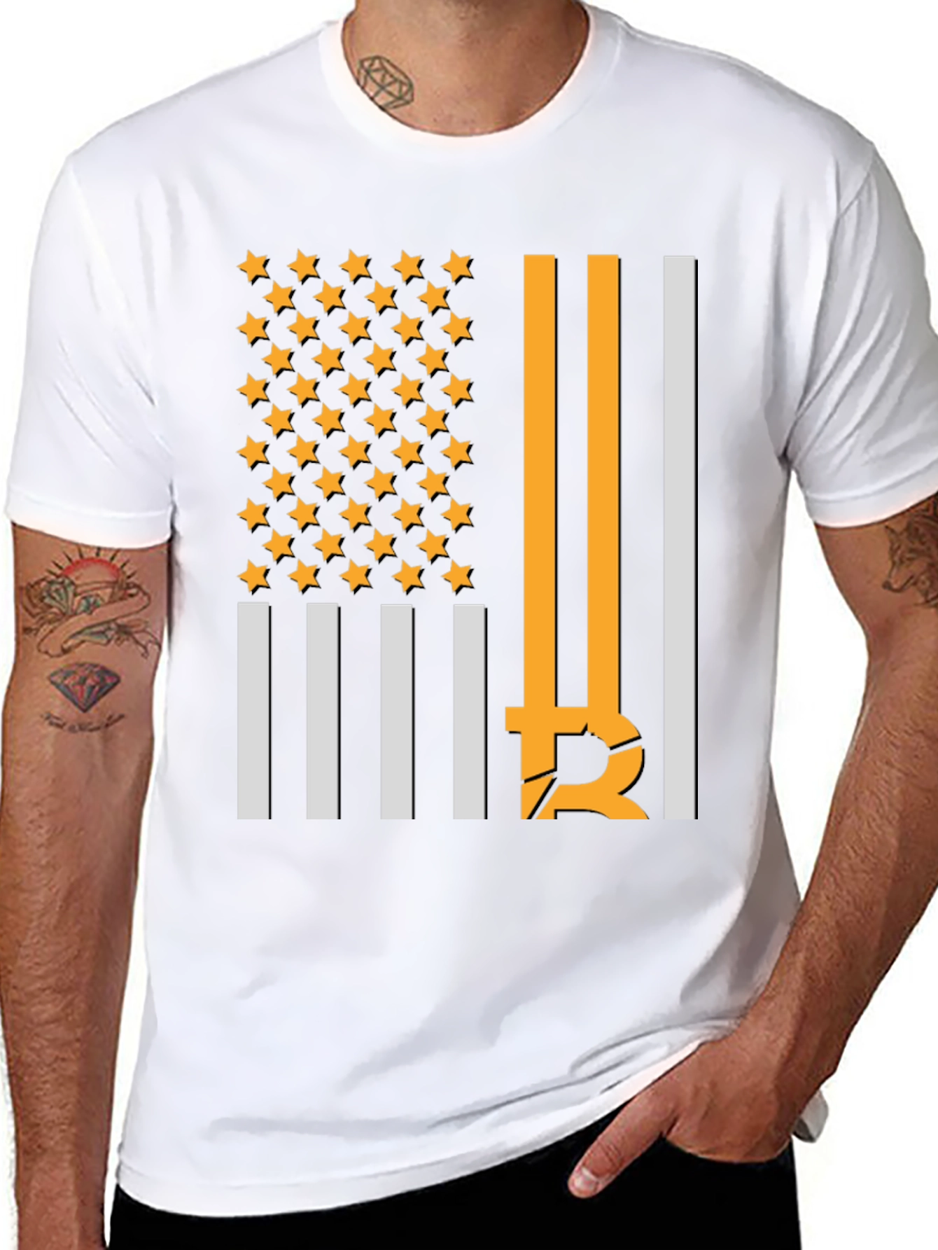 Bitcoin American Flag T-Shirt