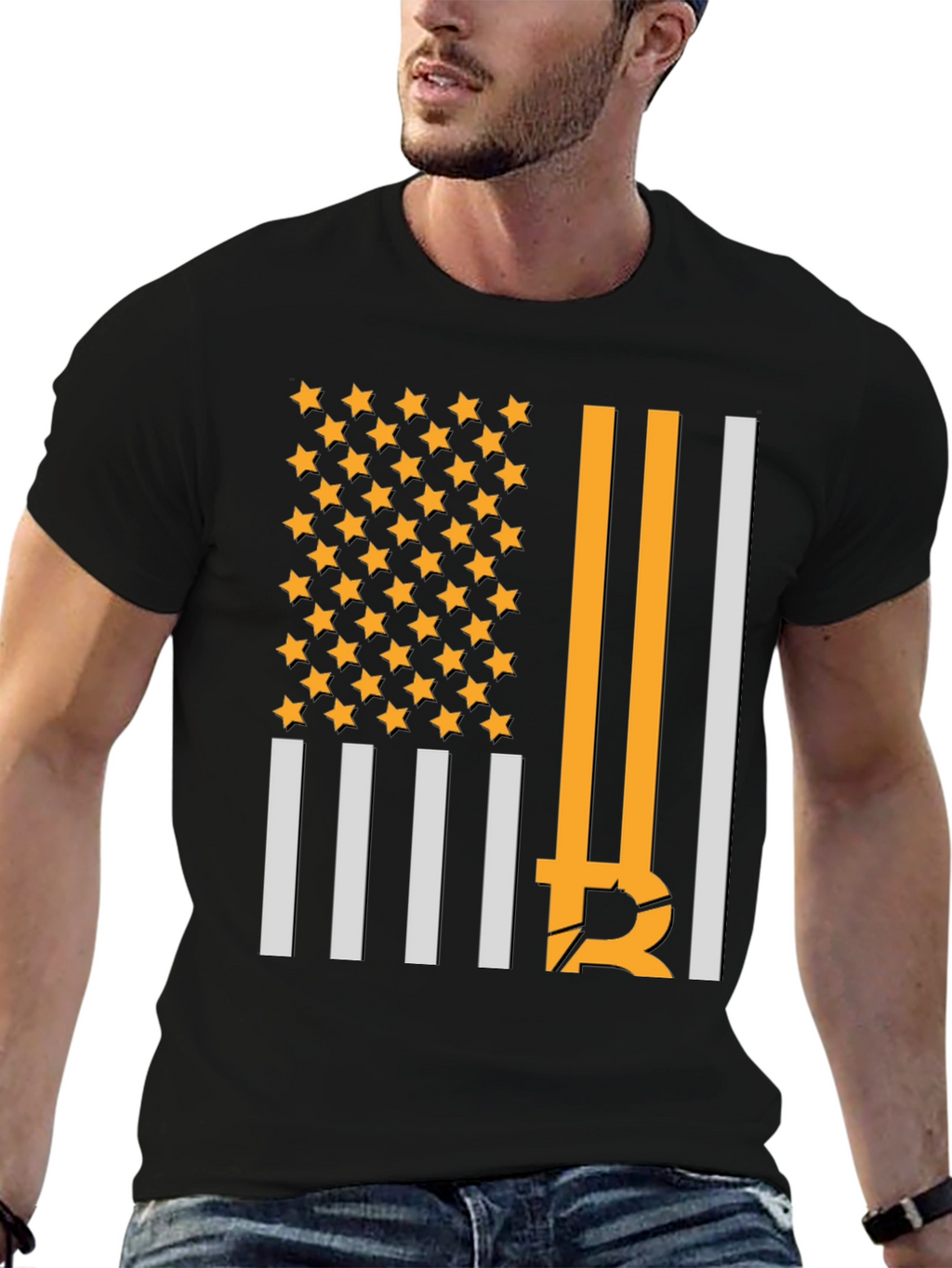 Bitcoin American Flag T-Shirt