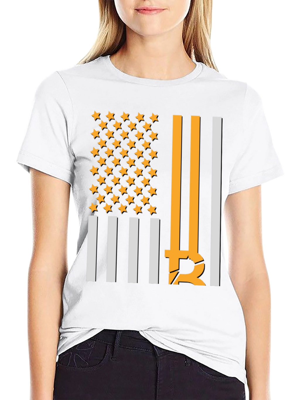 Bitcoin American Flag T-Shirt