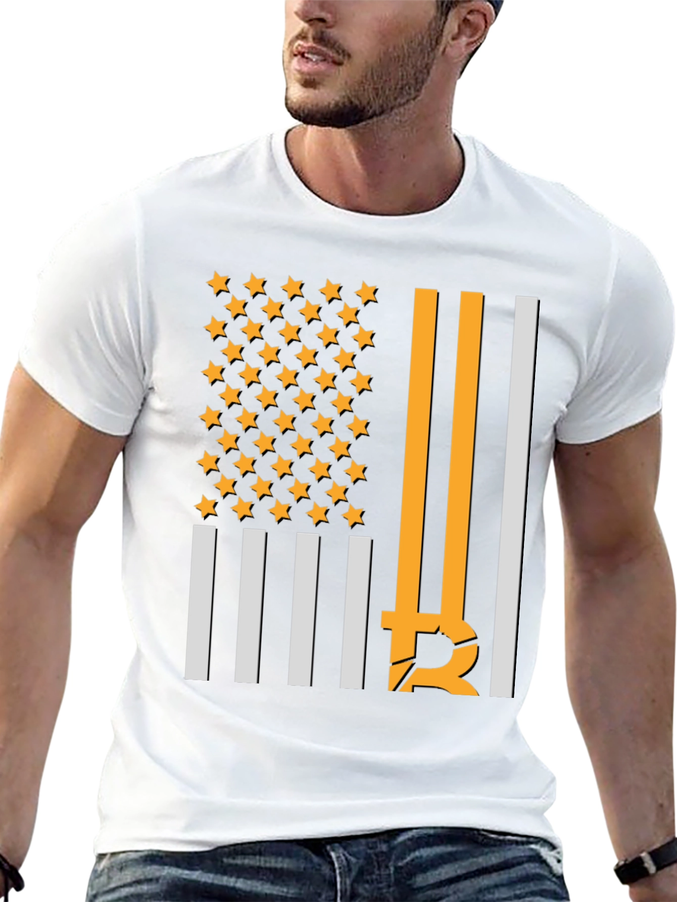 Bitcoin American Flag T-Shirt