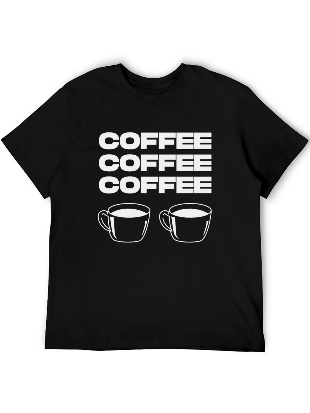 Coffee Lover T-Shirt - Black Graphic Print