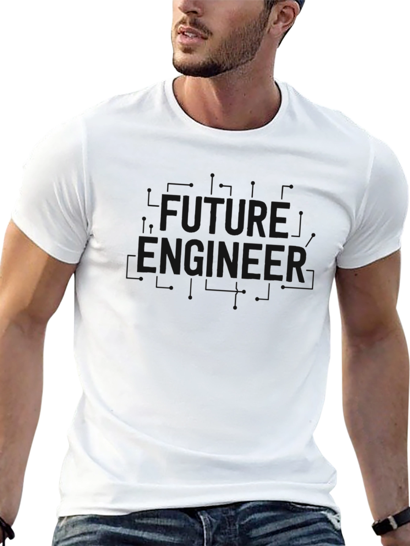 Mens Black Short Sleeve Graphic T-Shirt