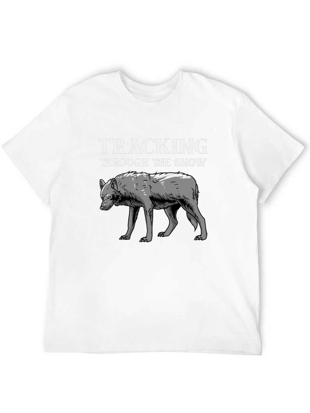 Tracking Through the Snow Wolf Graphic Tee