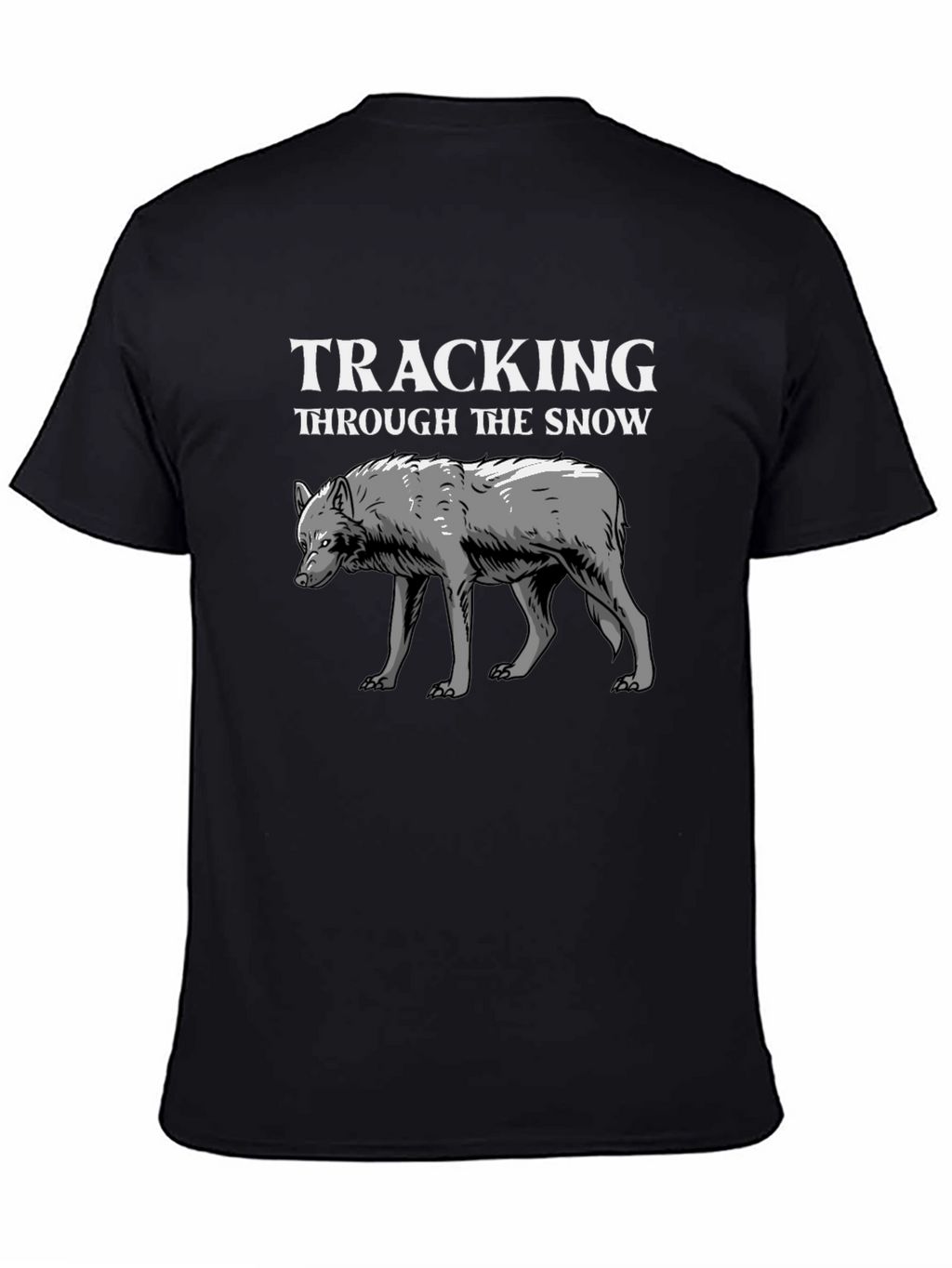 Tracking Through the Snow Wolf Graphic Tee
