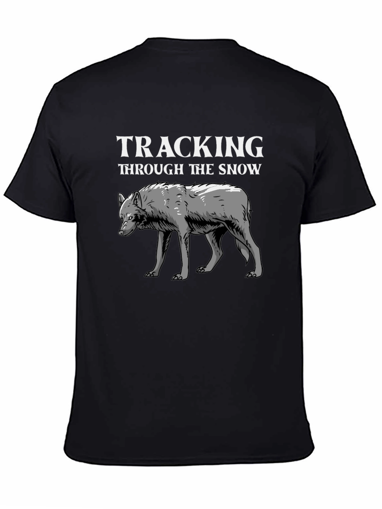 Tracking Through the Snow Wolf Graphic Tee