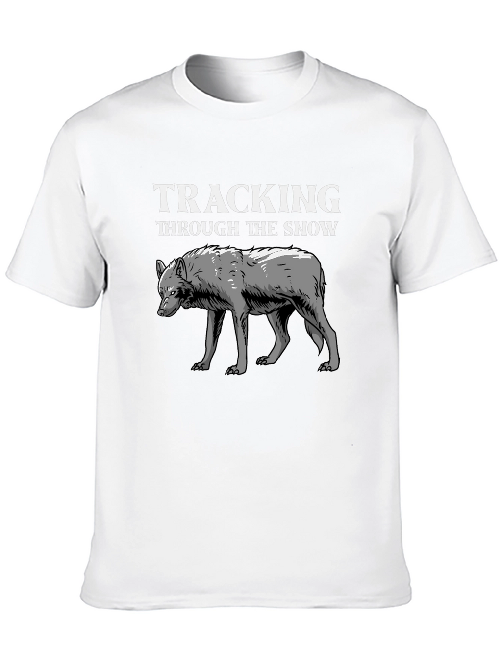 Tracking Through the Snow Wolf Graphic Tee