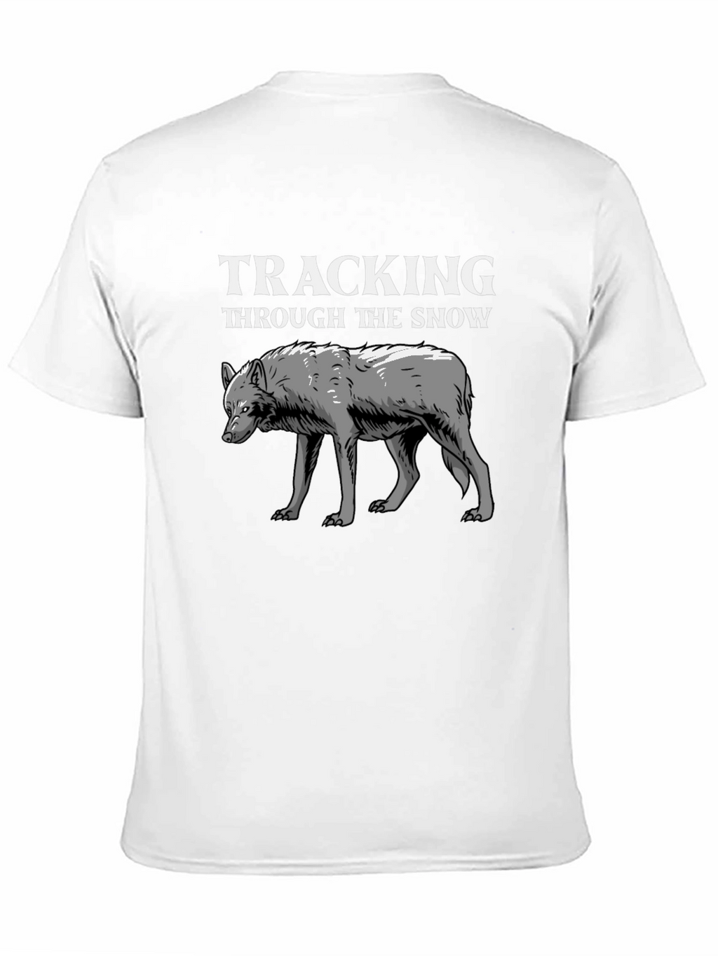 Tracking Through the Snow Wolf Graphic Tee