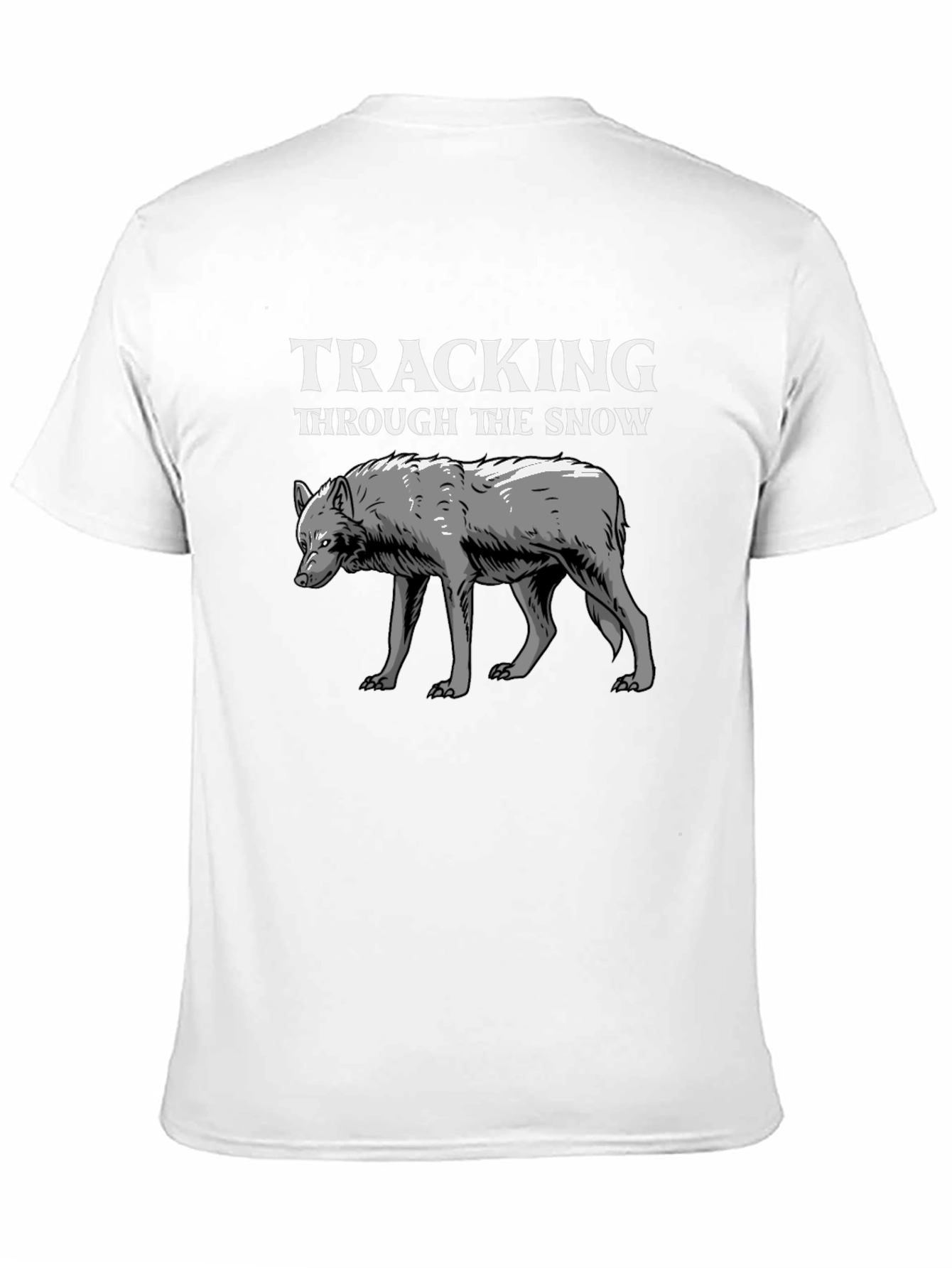 Tracking Through the Snow Wolf Graphic Tee