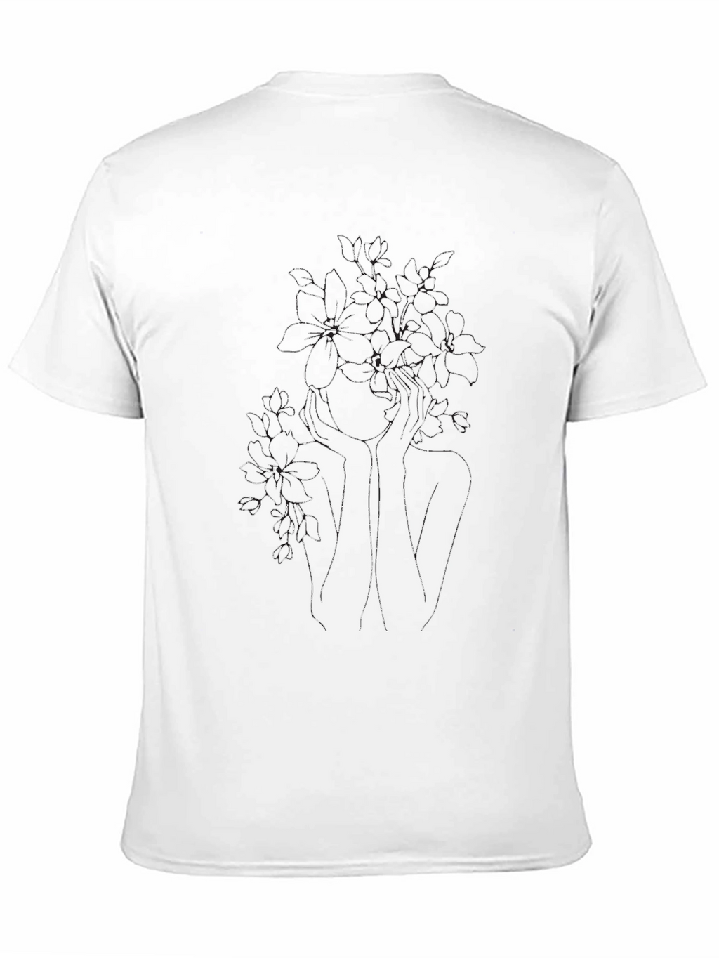 Floral Silhouette Graphic Tee - Modern Style