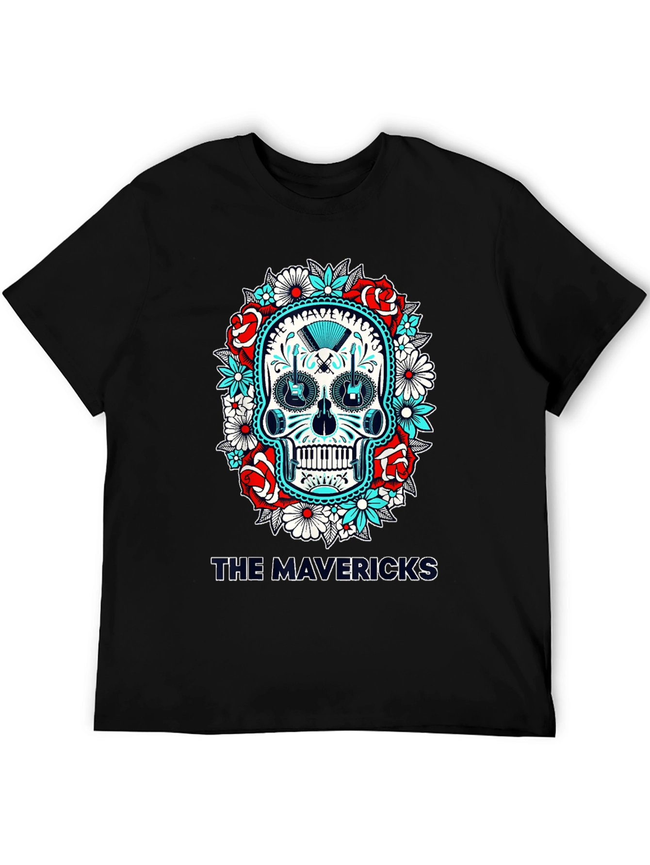 The Mavericks Skull T-Shirt - Band Graphic Tee