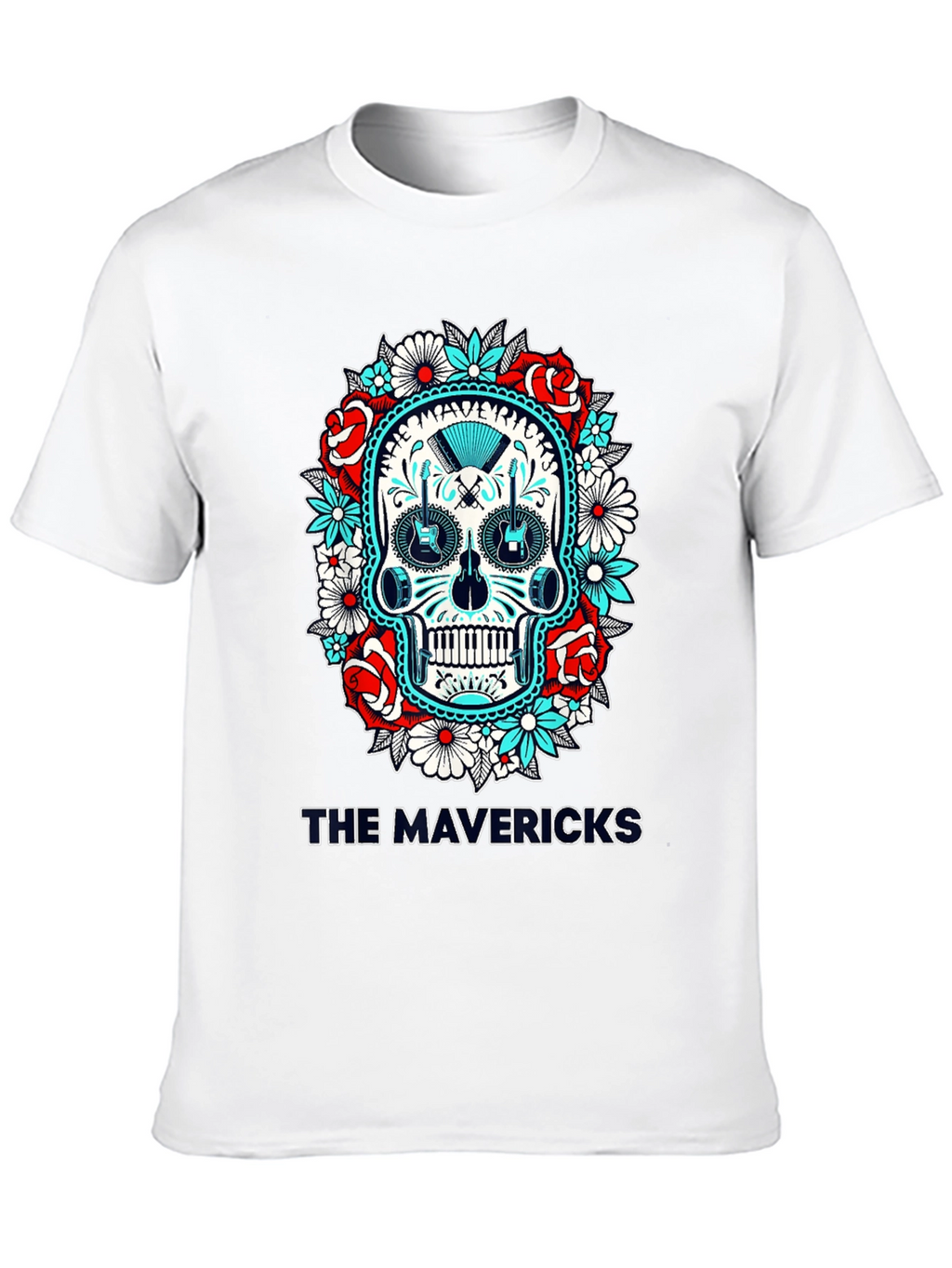 The Mavericks Skull T-Shirt - Band Graphic Tee