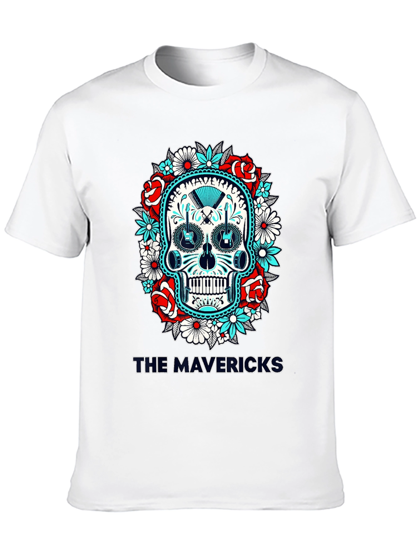 The Mavericks Skull T-Shirt - Band Graphic Tee